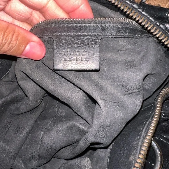 Authentic Black Gucci Galaxy Hobo Bag - Picture 5 of 10